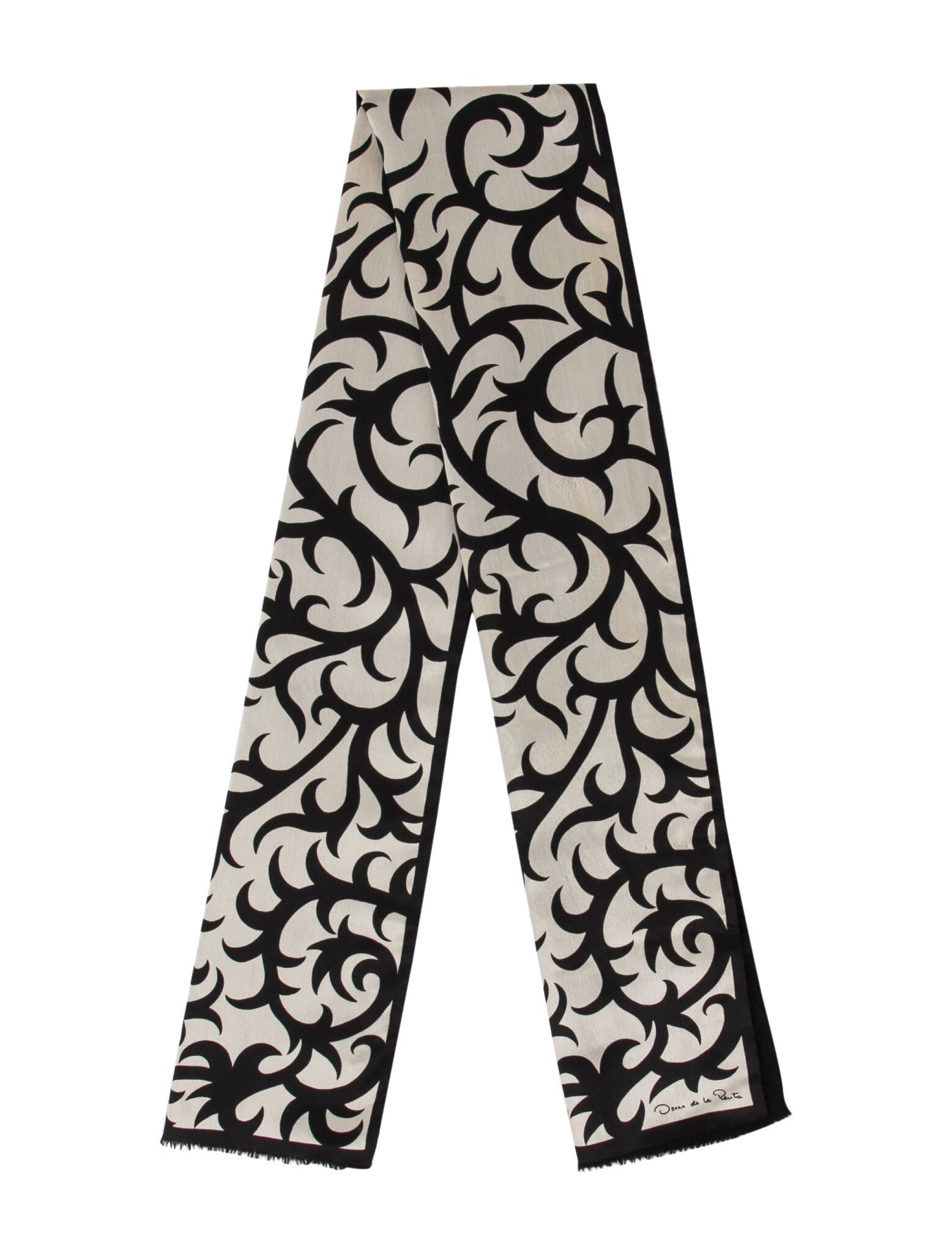 Oscar de la Renta Silk Printed Scarf