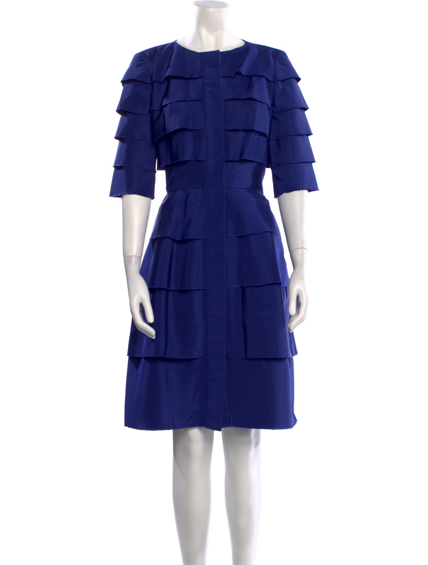 Oscar de la Renta Silk Knee-Length Dress