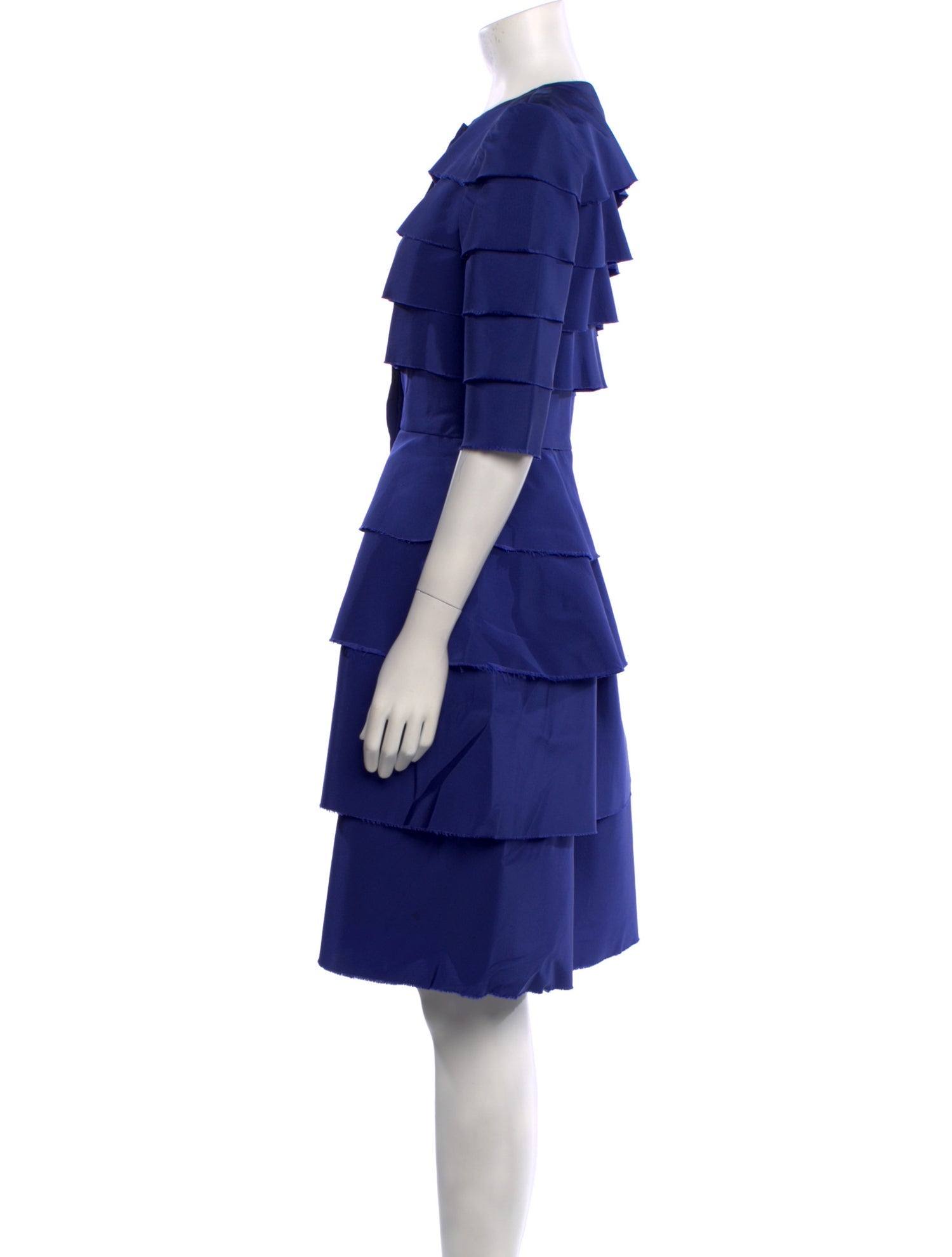 Oscar de la Renta Silk Knee-Length Dress