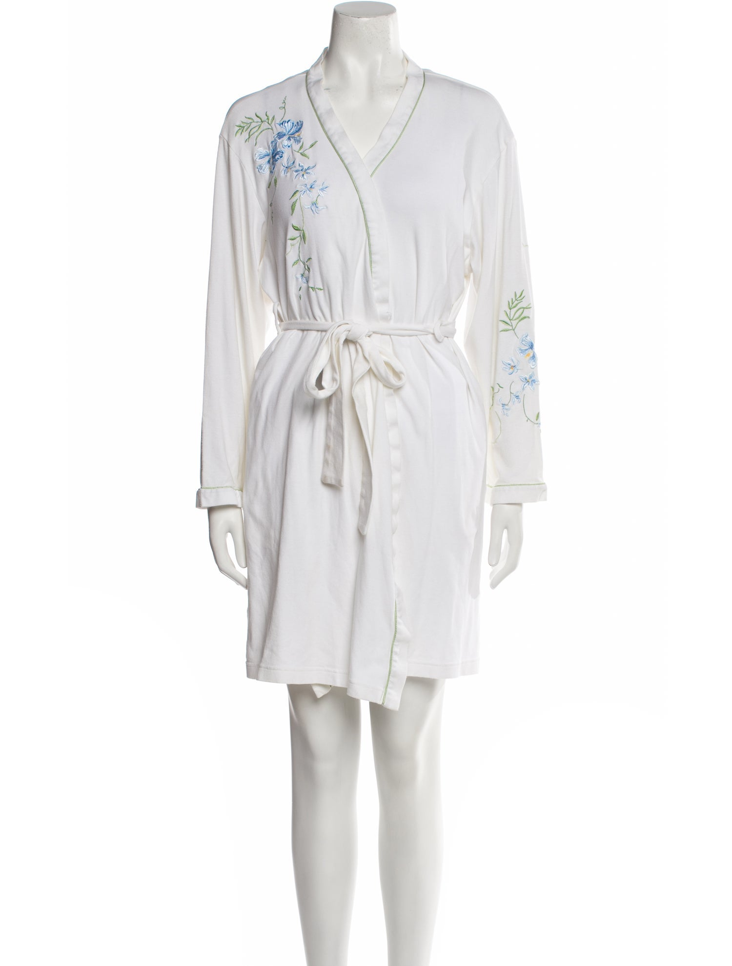 Oscar de la Renta Floral Print Robe