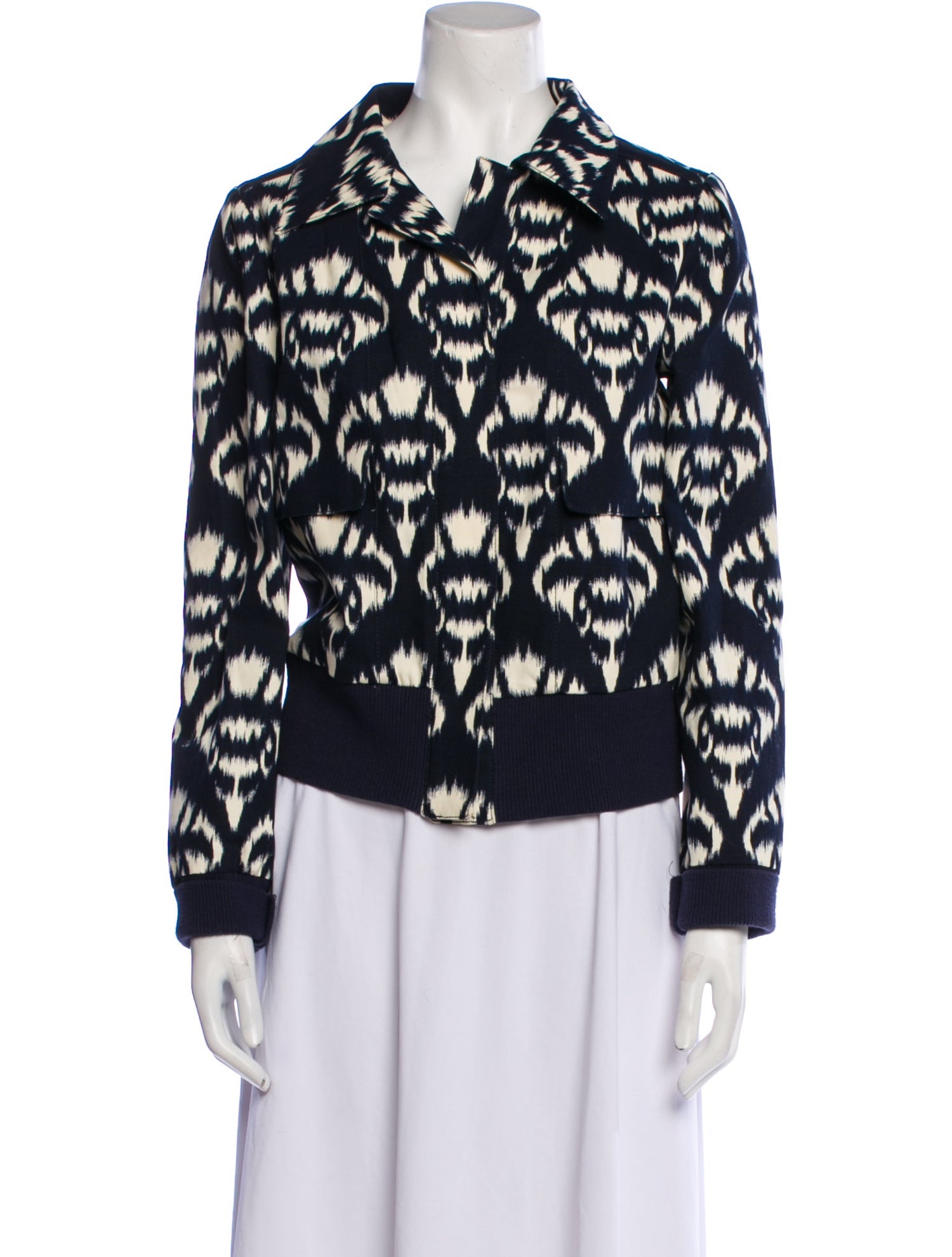 Oscar de la Renta Floral Print Jacket