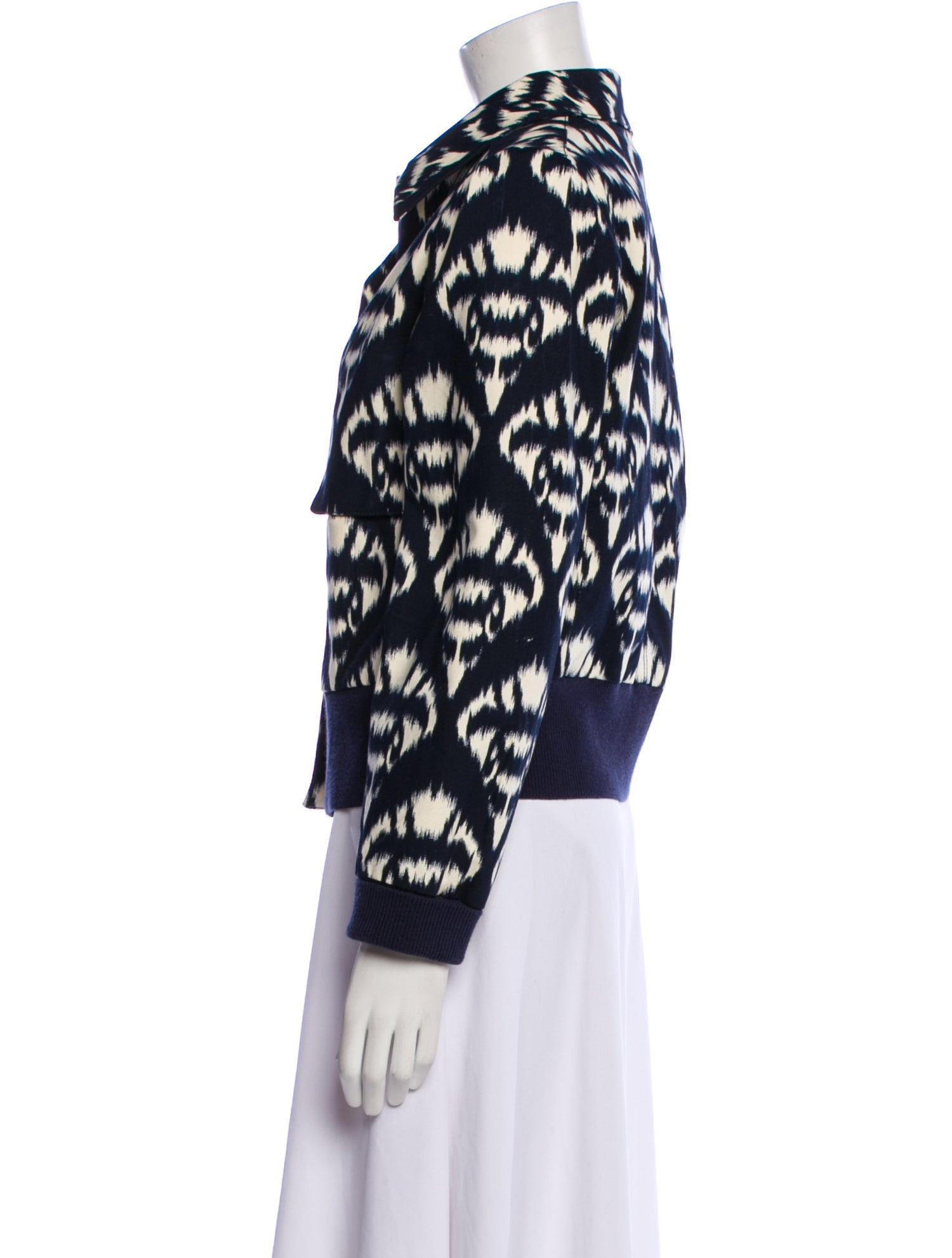 Oscar de la Renta Floral Print Jacket