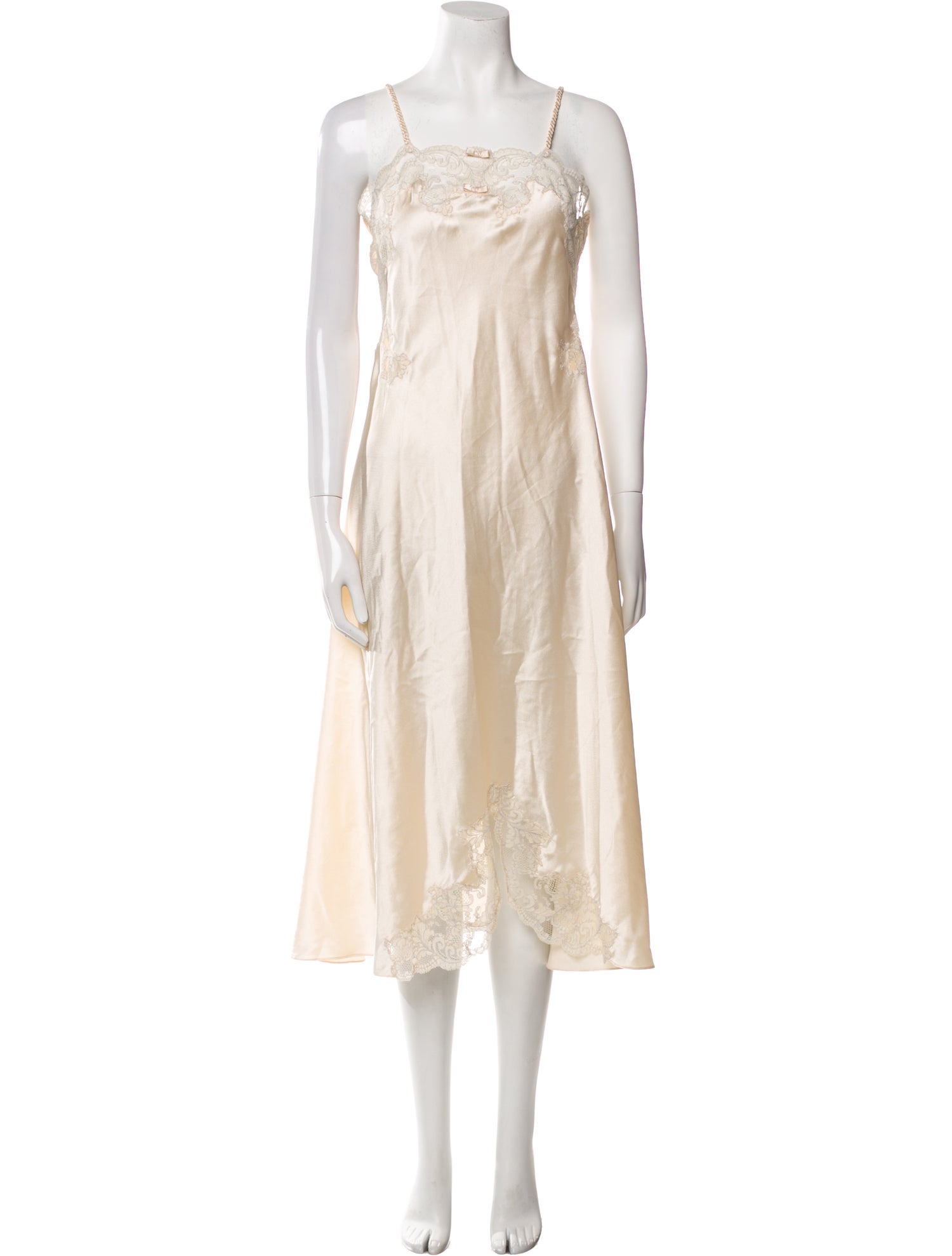 Oscar de la Renta Square Neckline Long Dress