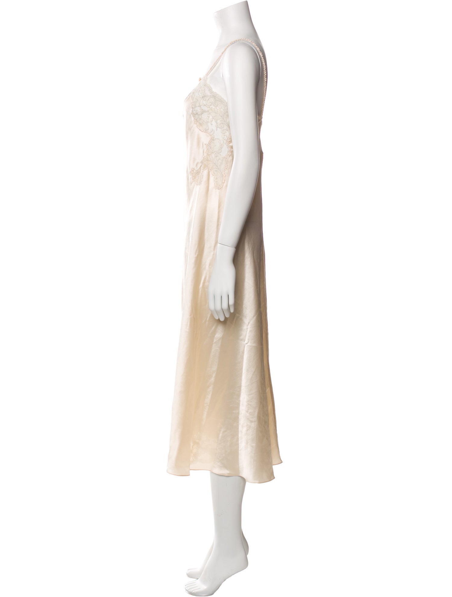 Oscar de la Renta Square Neckline Long Dress
