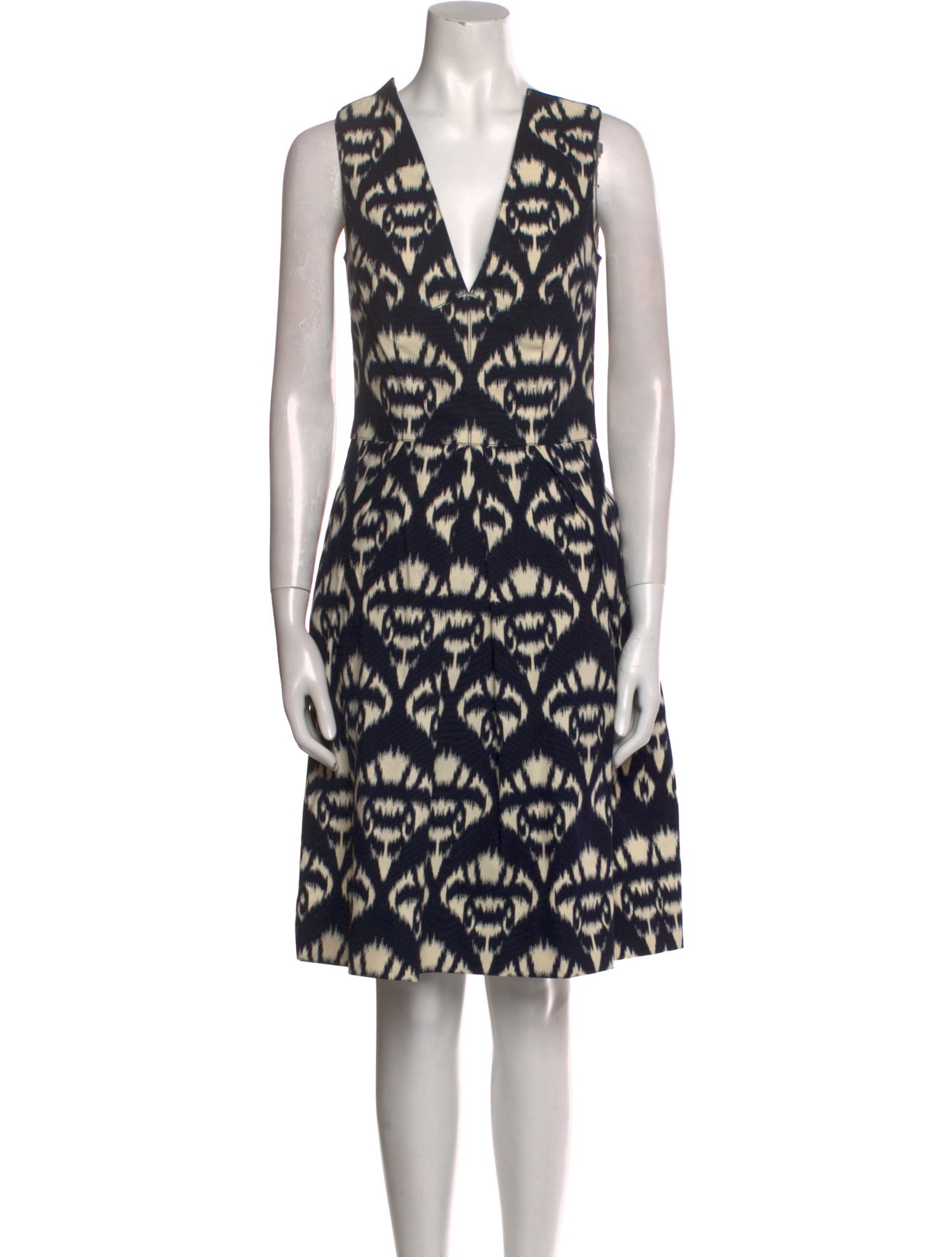 Oscar de la Renta Printed Knee-Length Dress