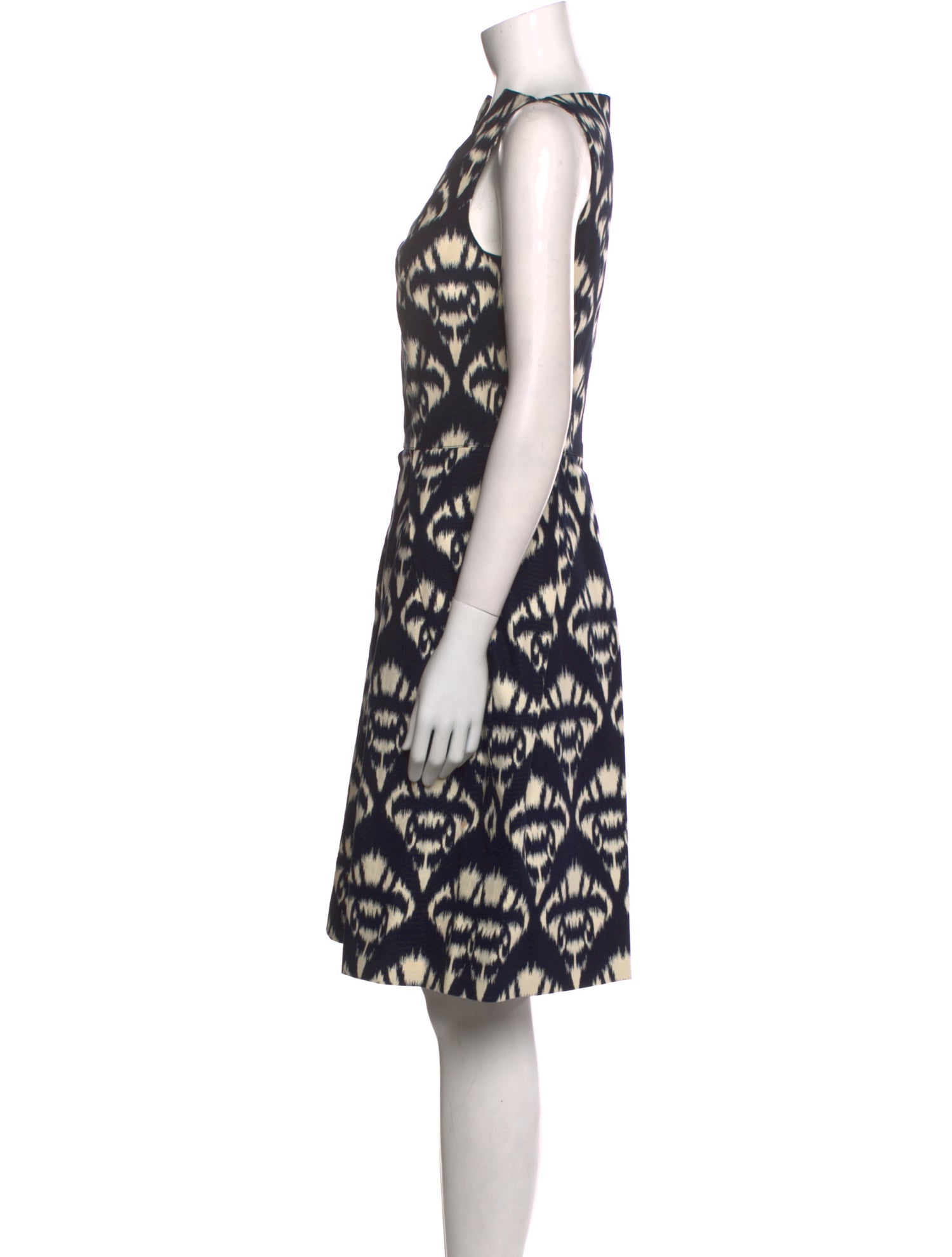 Oscar de la Renta Printed Knee-Length Dress
