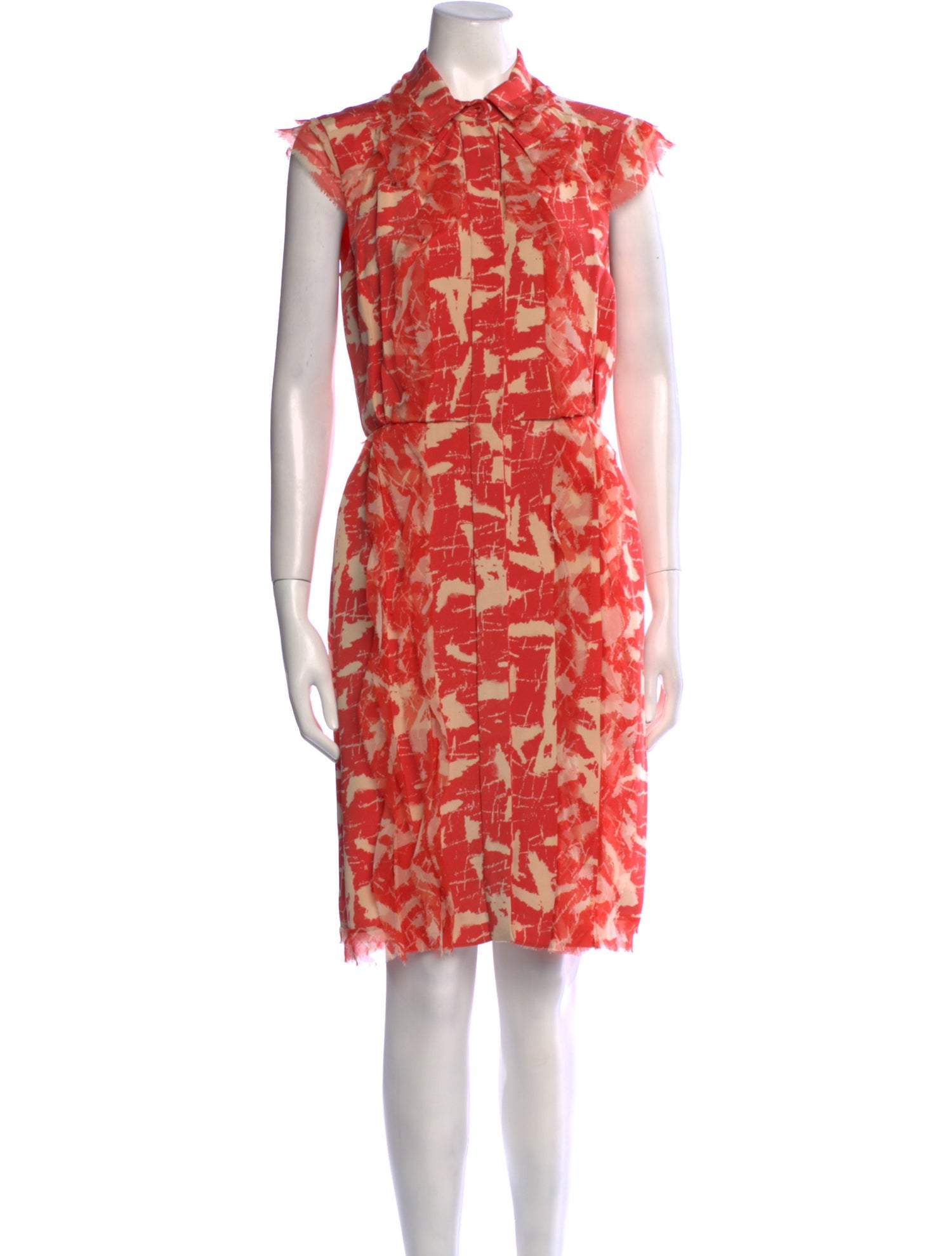Oscar de la Renta Silk Knee-Length Dress