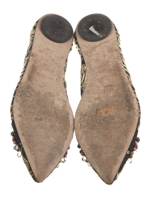 Oscar de la Renta Mesh Printed Ballet Flats