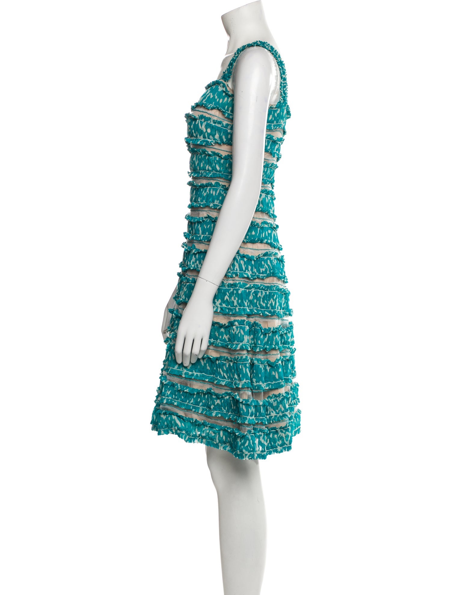 Oscar de la Renta Silk Mini Dress