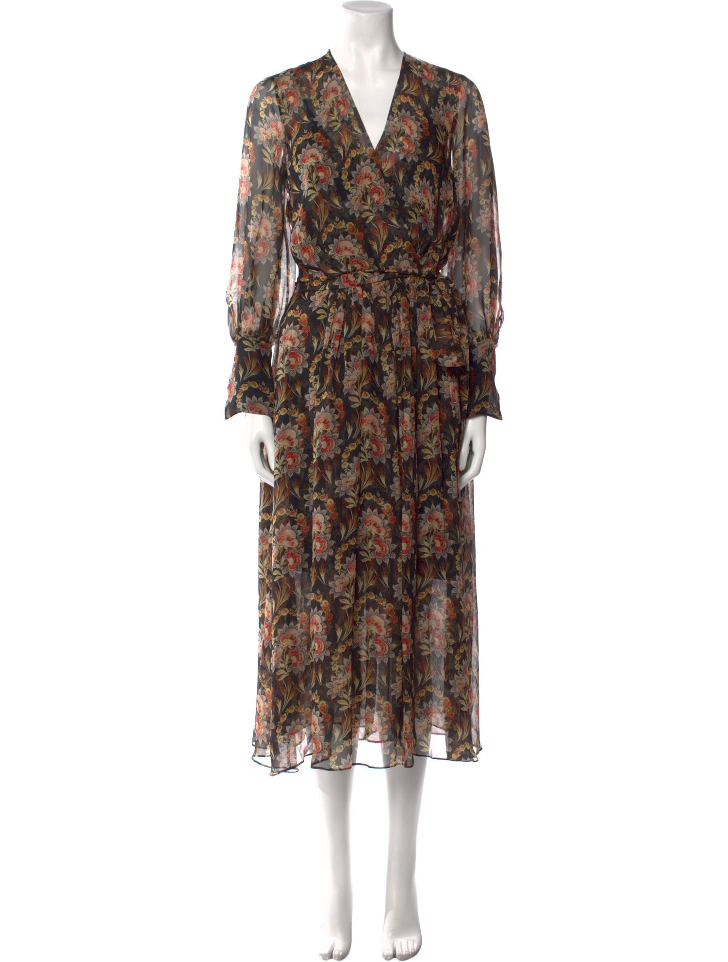 Oscar de la Renta Silk Long Dress