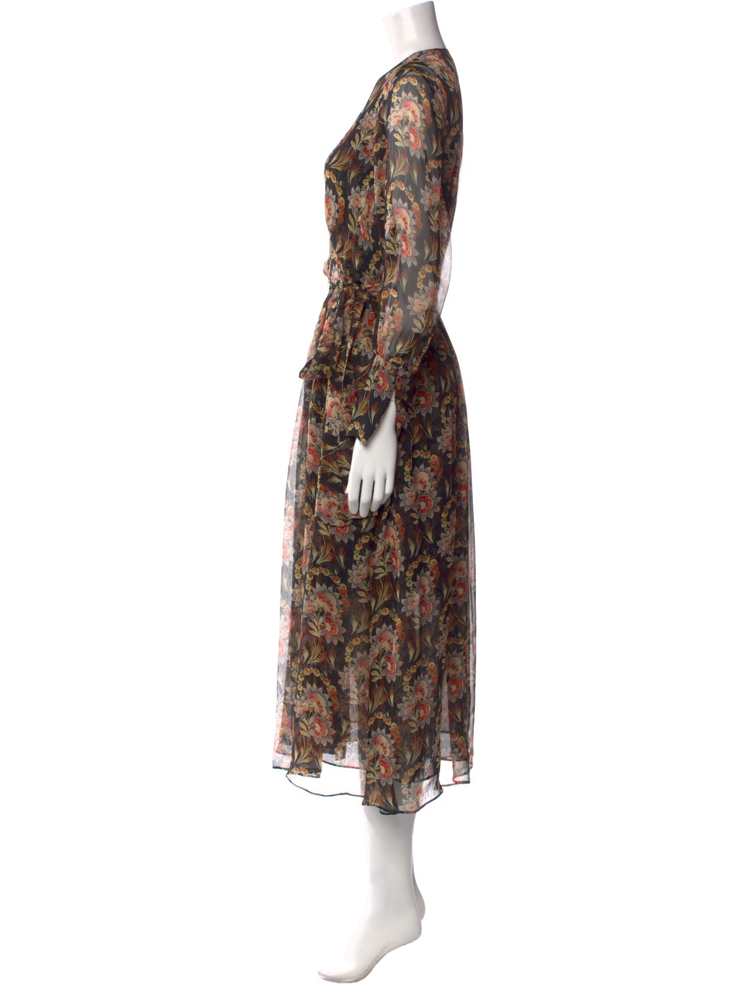 Oscar de la Renta Silk Long Dress