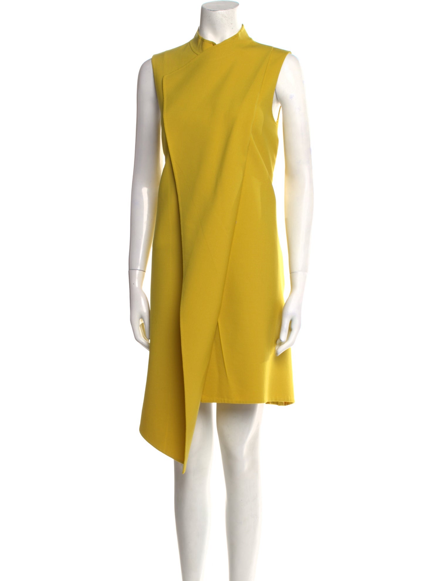 Oscar de la Renta Virgin Wool Midi Length Dress