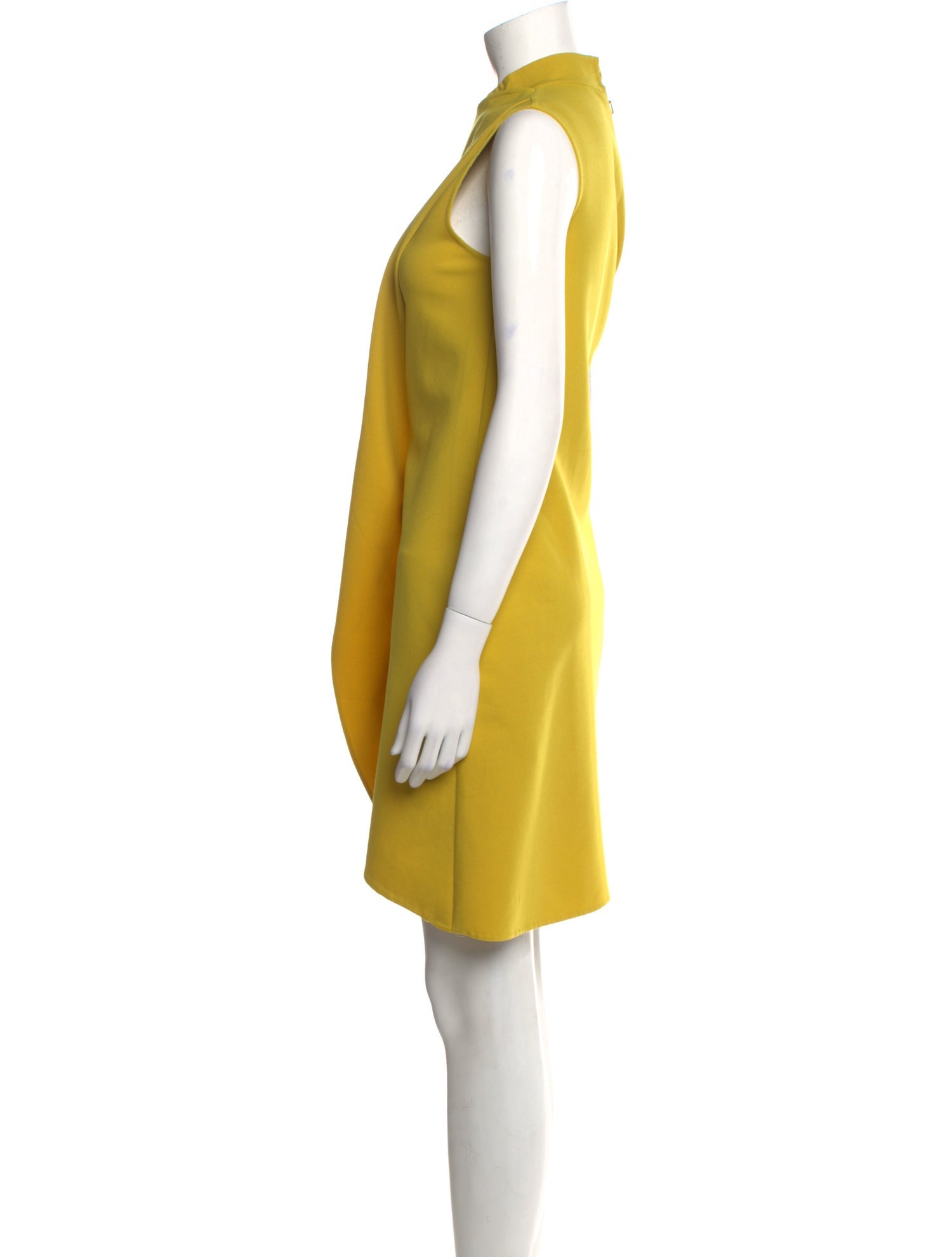 Oscar de la Renta Virgin Wool Midi Length Dress