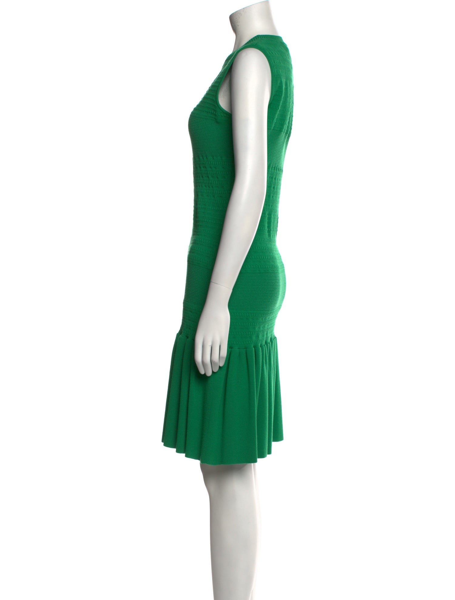 Oscar de la Renta Wool Knee-Length Dress