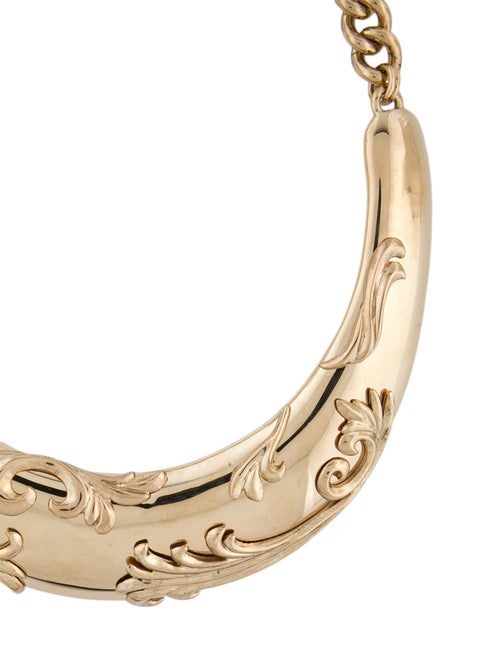 Oscar de la Renta Scroll Embellished Collar Necklace