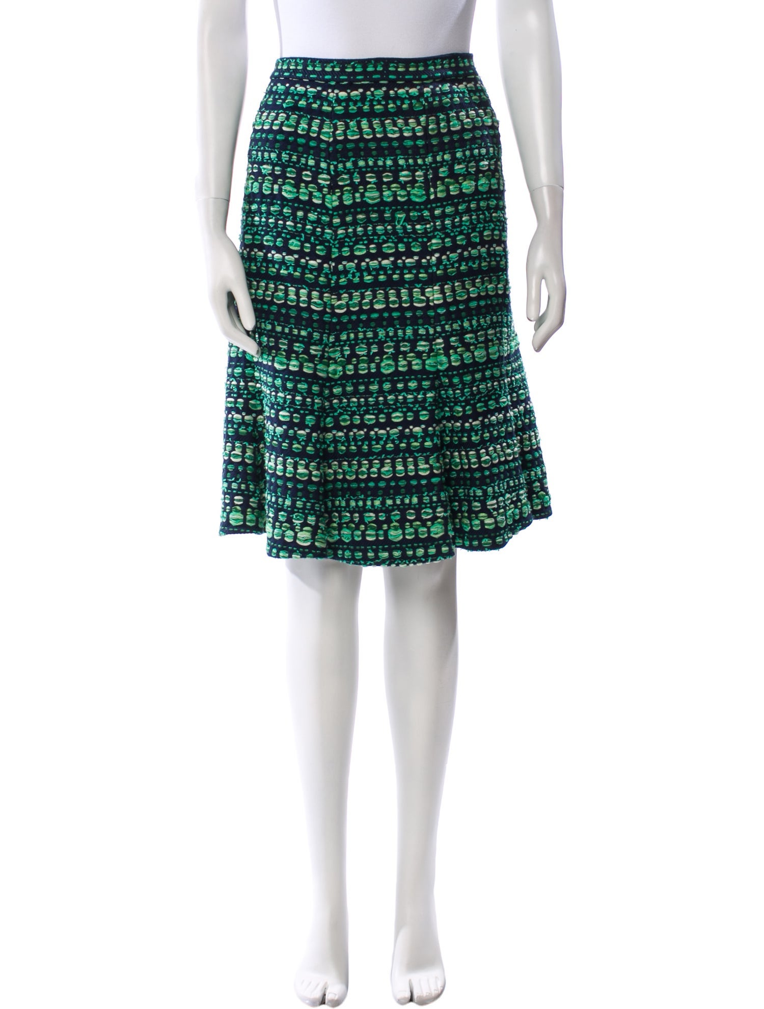 Oscar de la Renta Printed Knee-Length Skirt