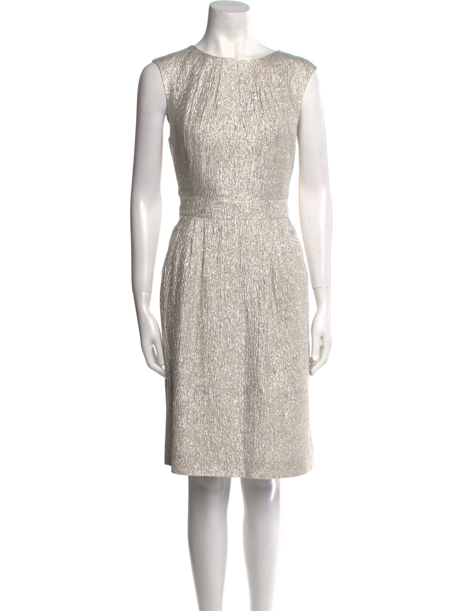Oscar de la Renta Silk Knee-Length Dress