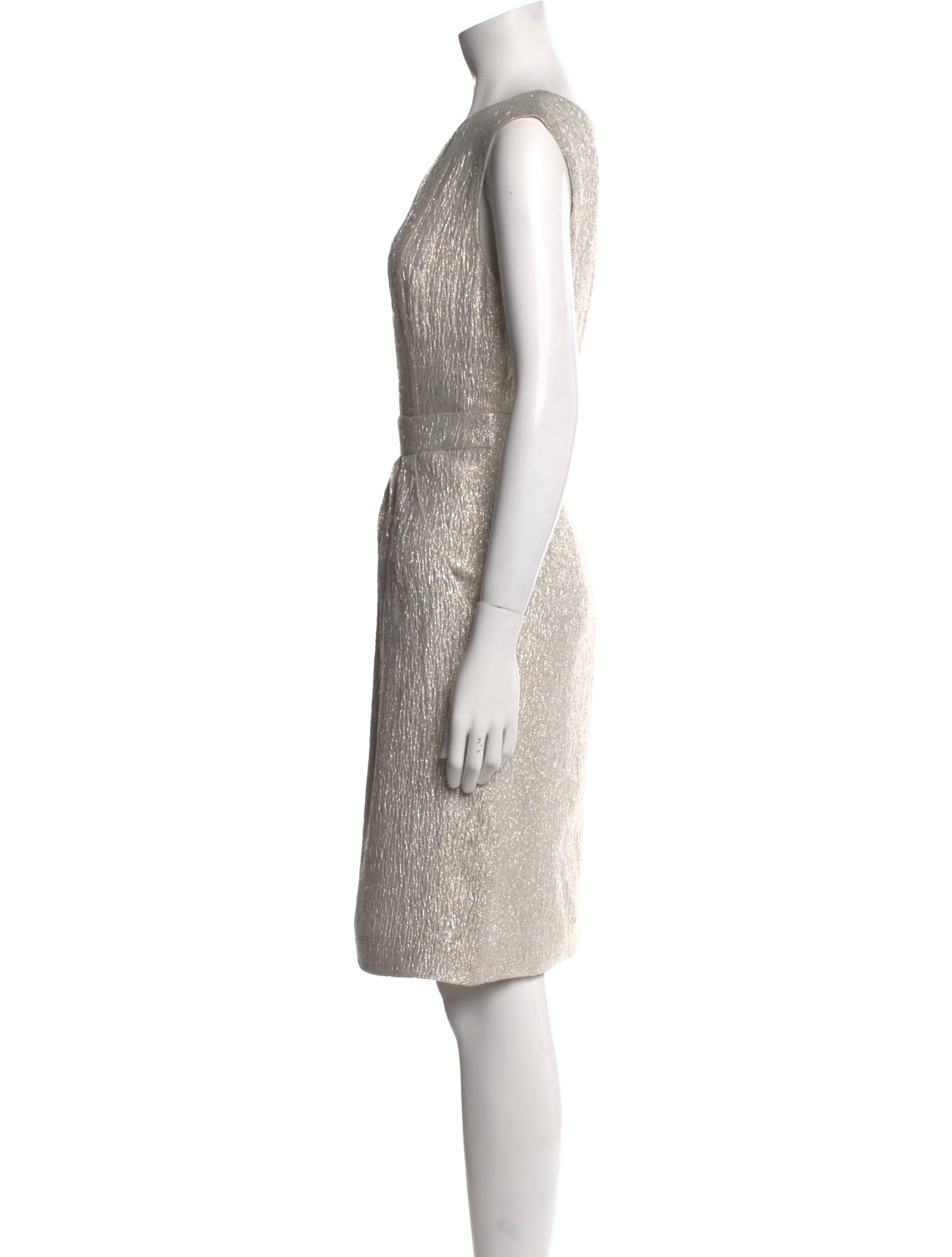 Oscar de la Renta Silk Knee-Length Dress