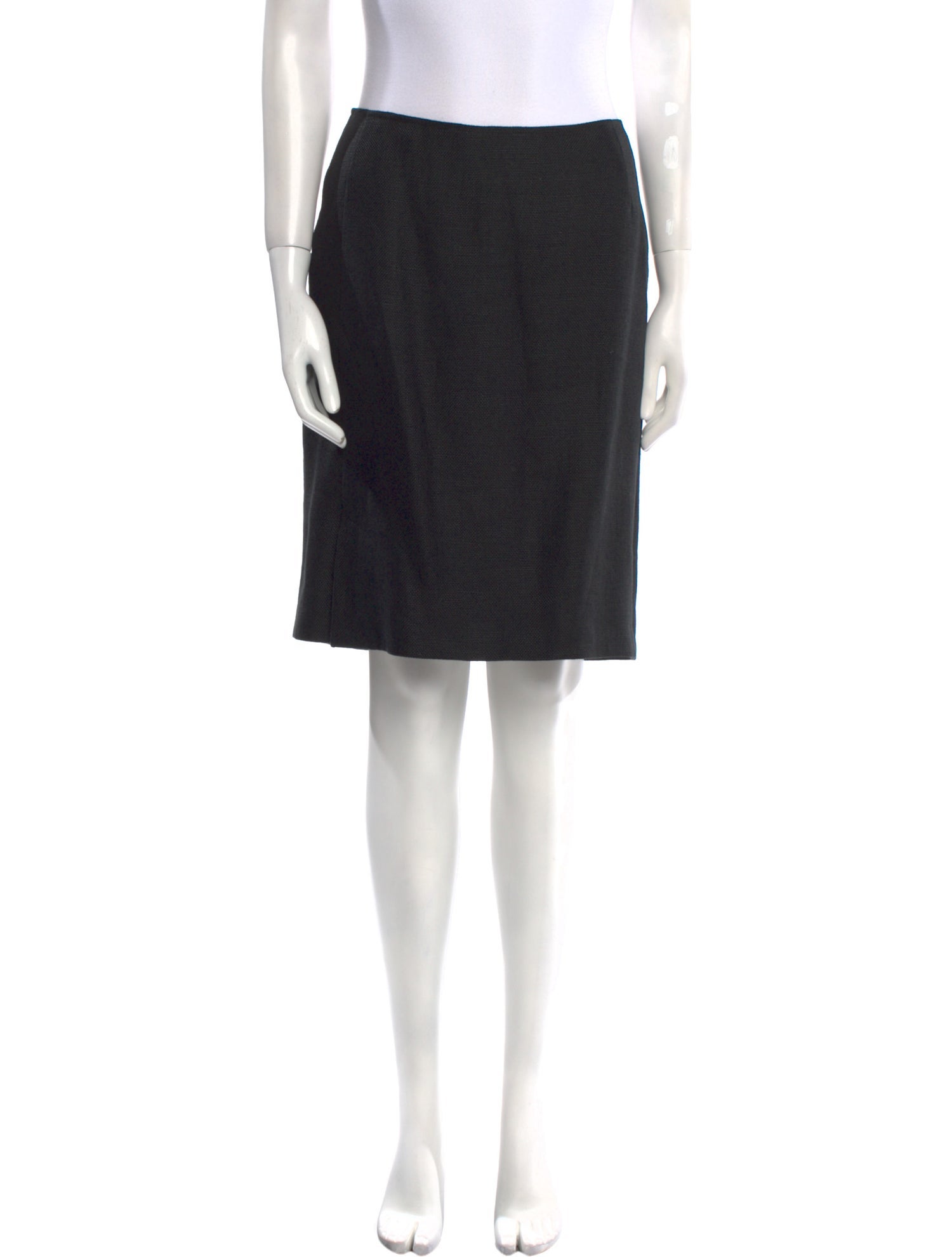 Oscar de la Renta Linen Knee-Length Skirt
