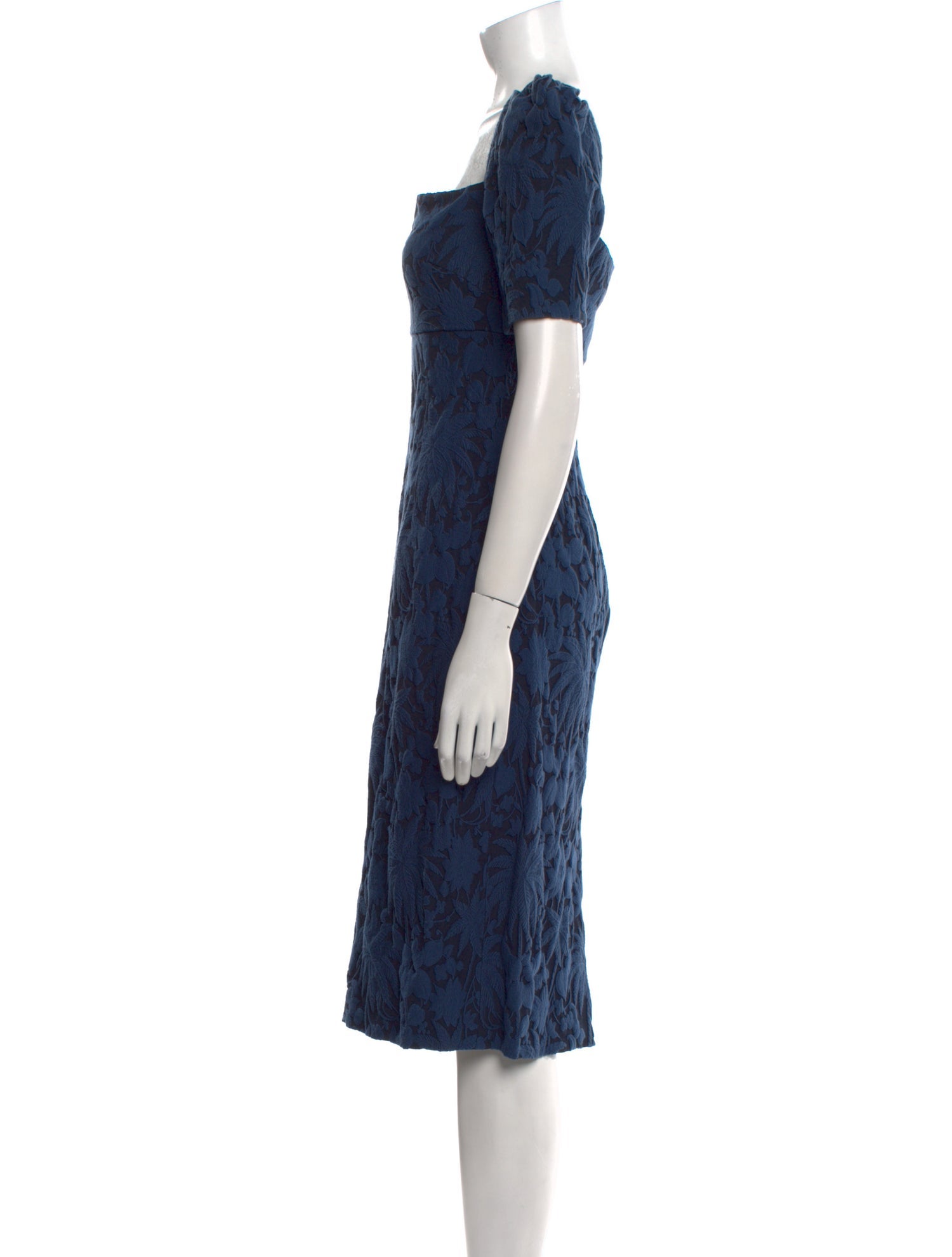 Oscar de la Renta Square Neckline Knee-Length Dress w/ Tags