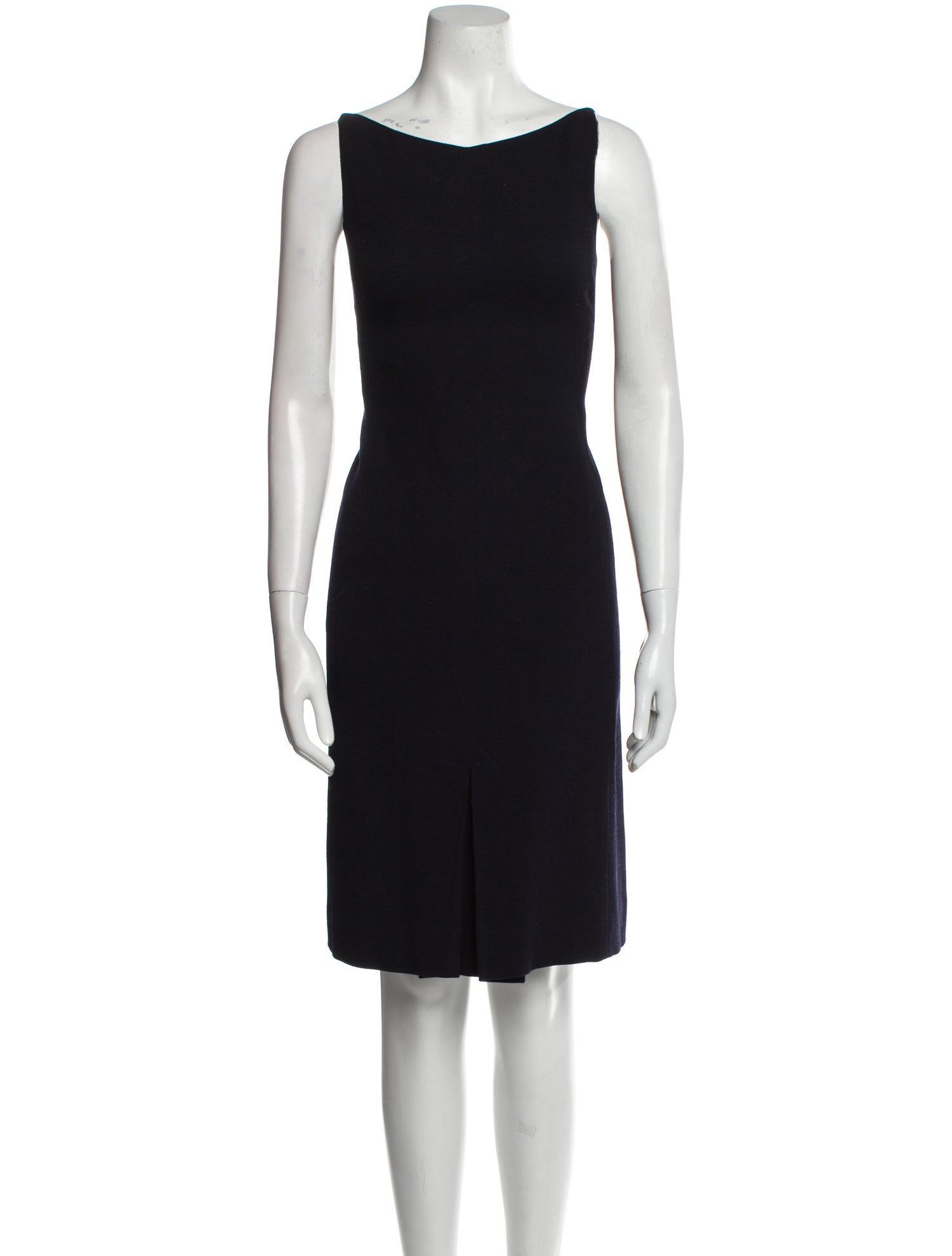 Oscar de la Renta Wool Knee-Length Dress