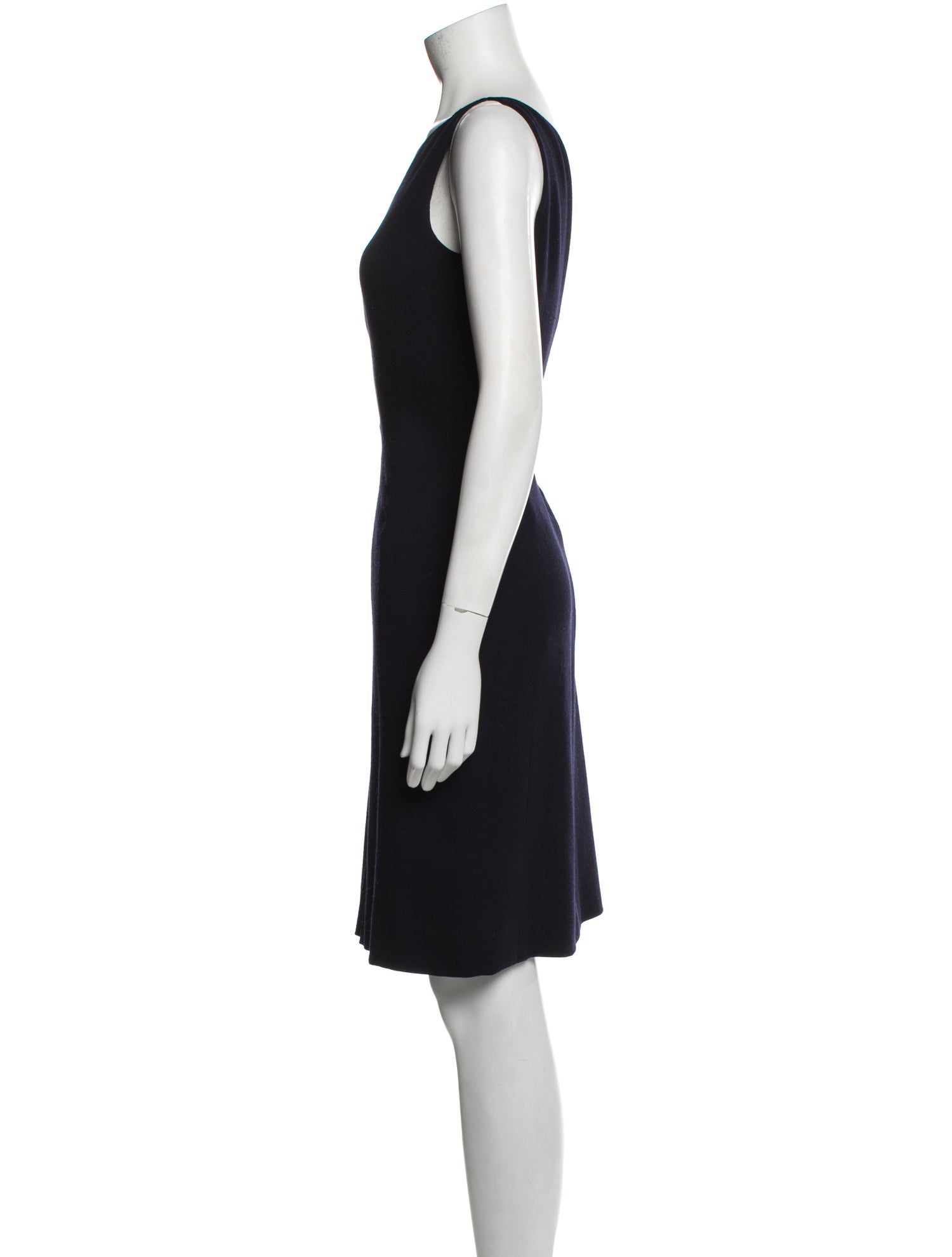 Oscar de la Renta Wool Knee-Length Dress