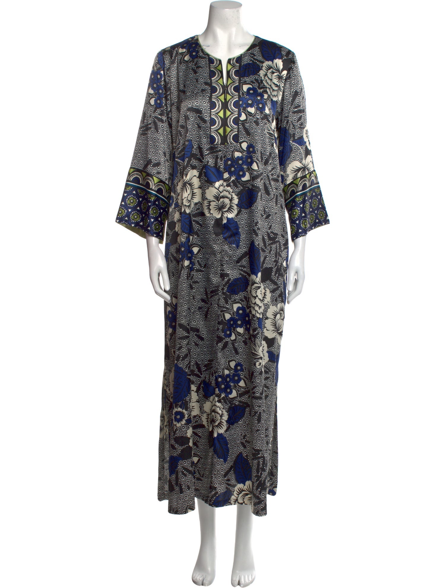 Oscar de la Renta Printed Long Dress