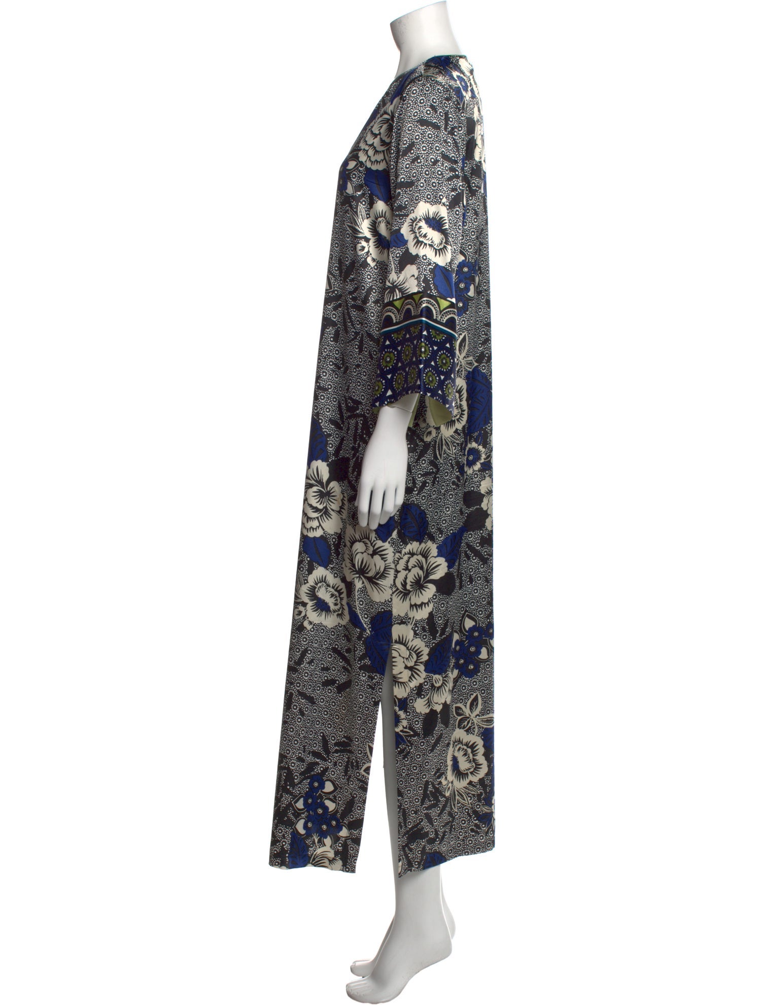 Oscar de la Renta Printed Long Dress