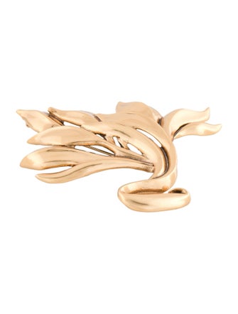 Oscar de la Renta Foliage Leaf Pin Brooch