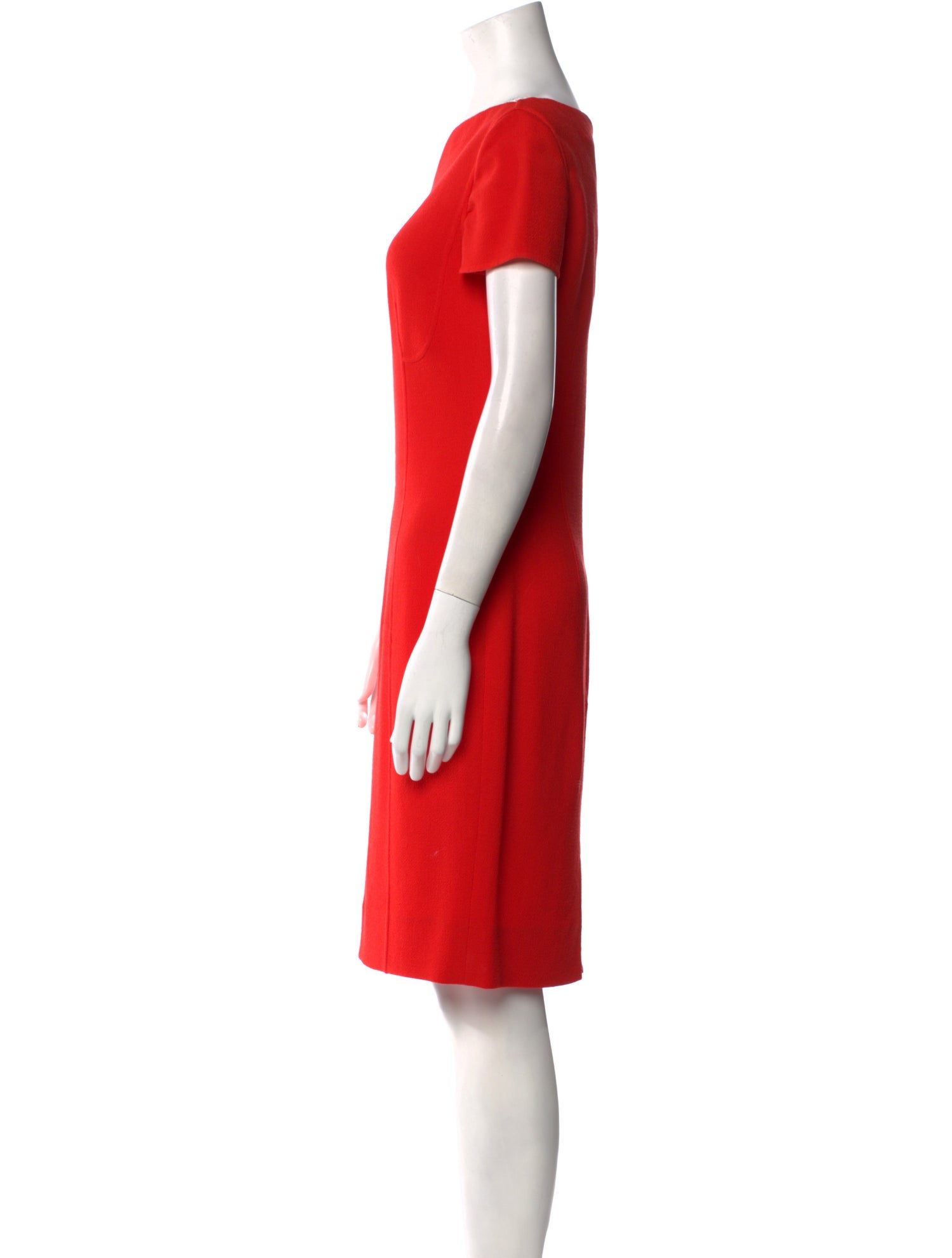 Oscar de la Renta Wool Knee-Length Dress