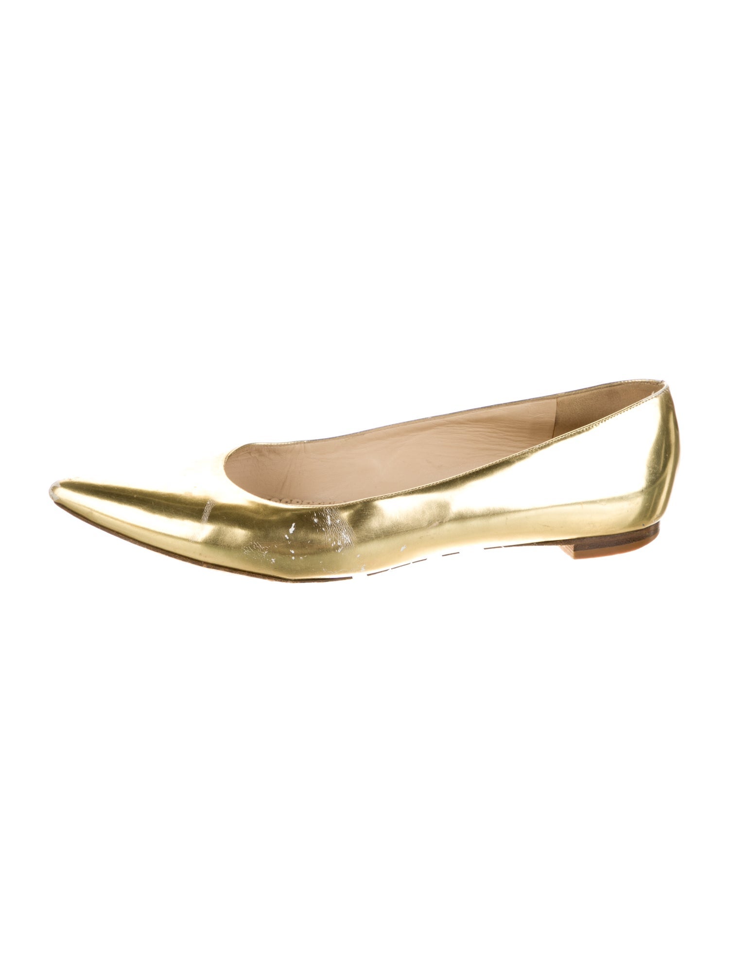 Oscar de la Renta Leather Flats