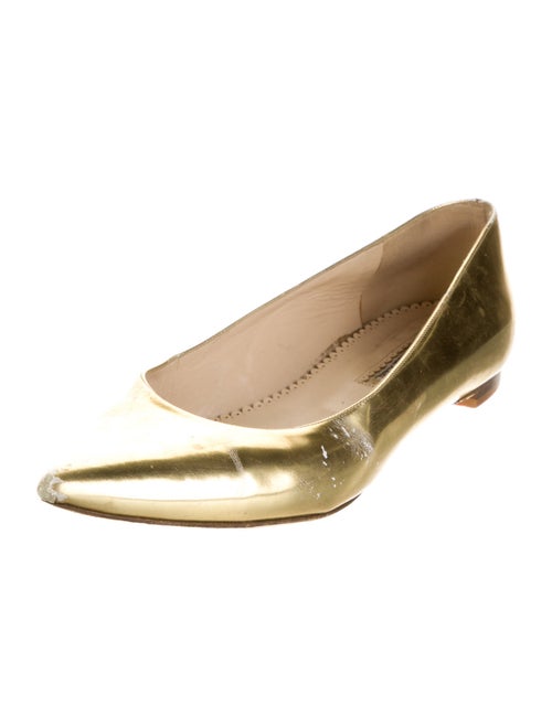 Oscar de la Renta Leather Flats