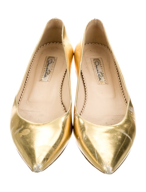 Oscar de la Renta Leather Flats