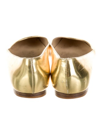 Oscar de la Renta Leather Flats