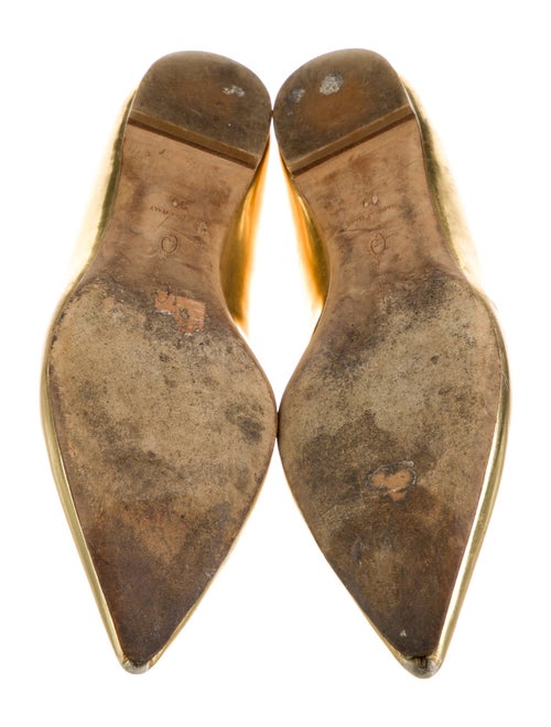 Oscar de la Renta Leather Flats