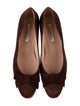 Oscar de la Renta Suede Ballet Flats