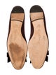 Oscar de la Renta Suede Ballet Flats