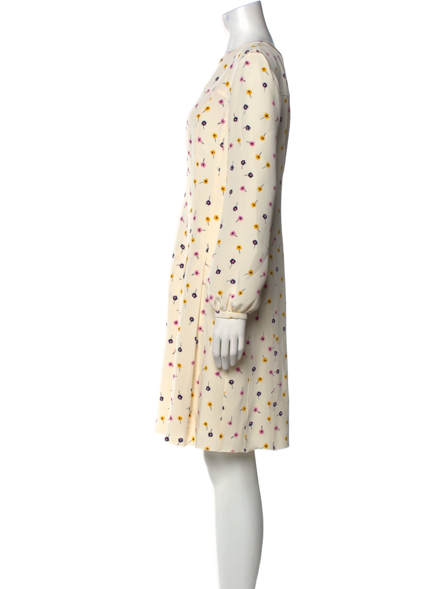 Oscar de la Renta Silk Knee-Length Dress