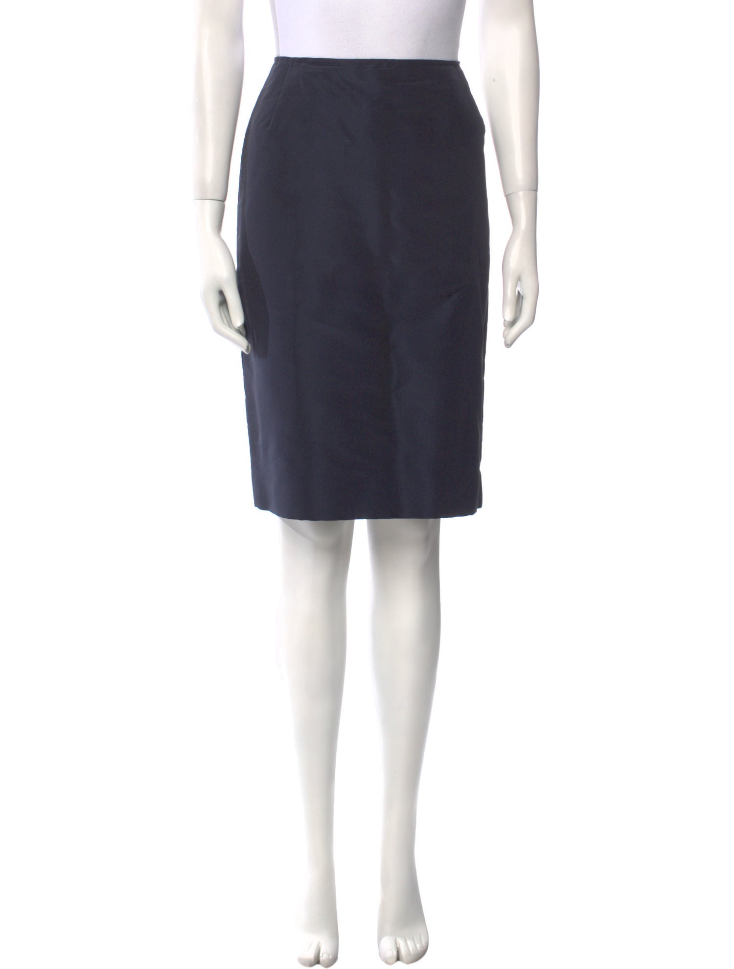 Oscar de la Renta Silk Knee-Length Skirt