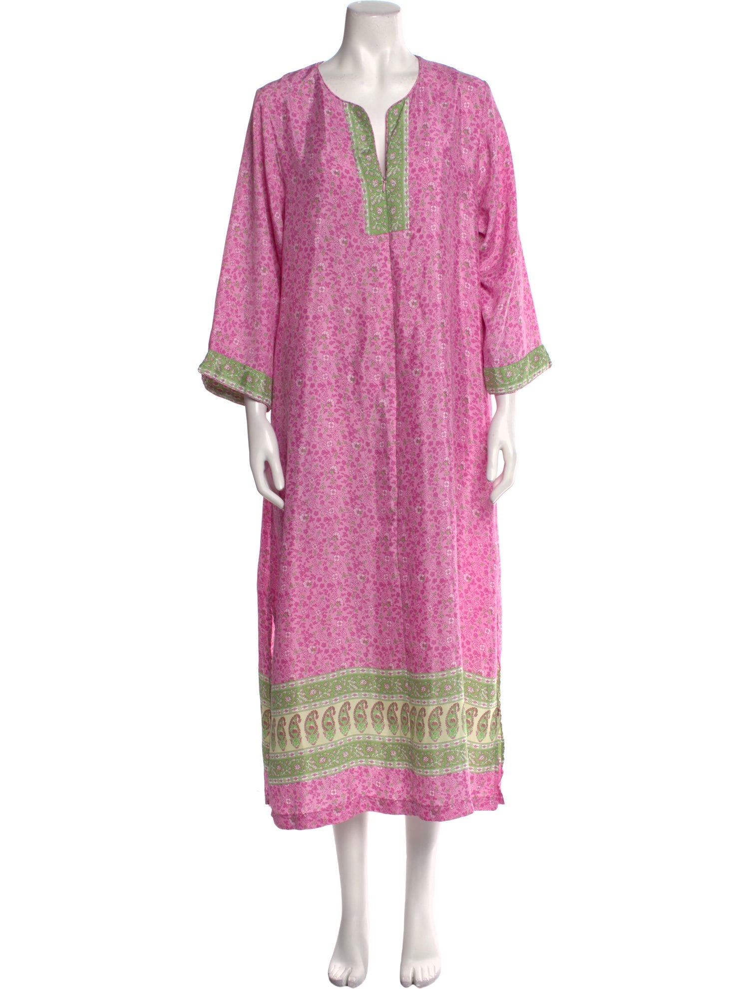 Oscar de la Renta Printed Long Dress