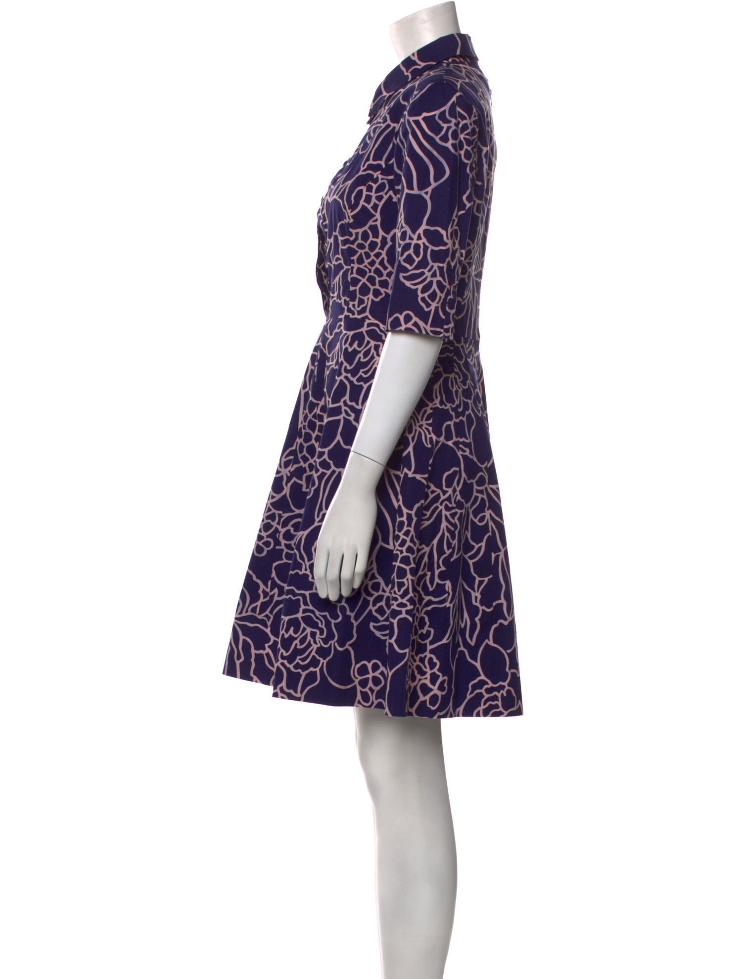 Oscar de la Renta Printed Mini Dress
