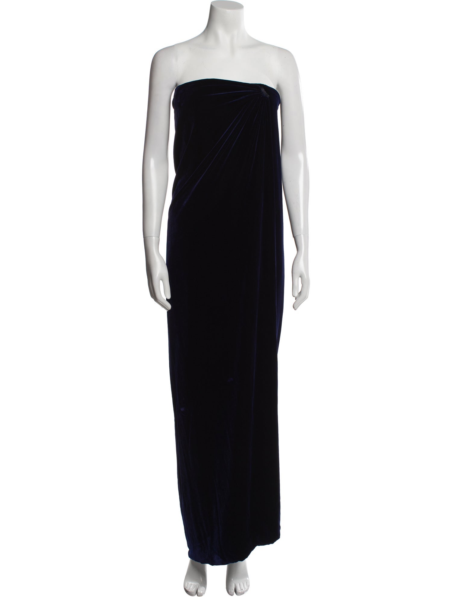 Oscar de la Renta Strapless Long Dress