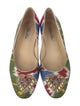 Oscar de la Renta Canvas Printed Flats