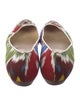 Oscar de la Renta Canvas Printed Flats