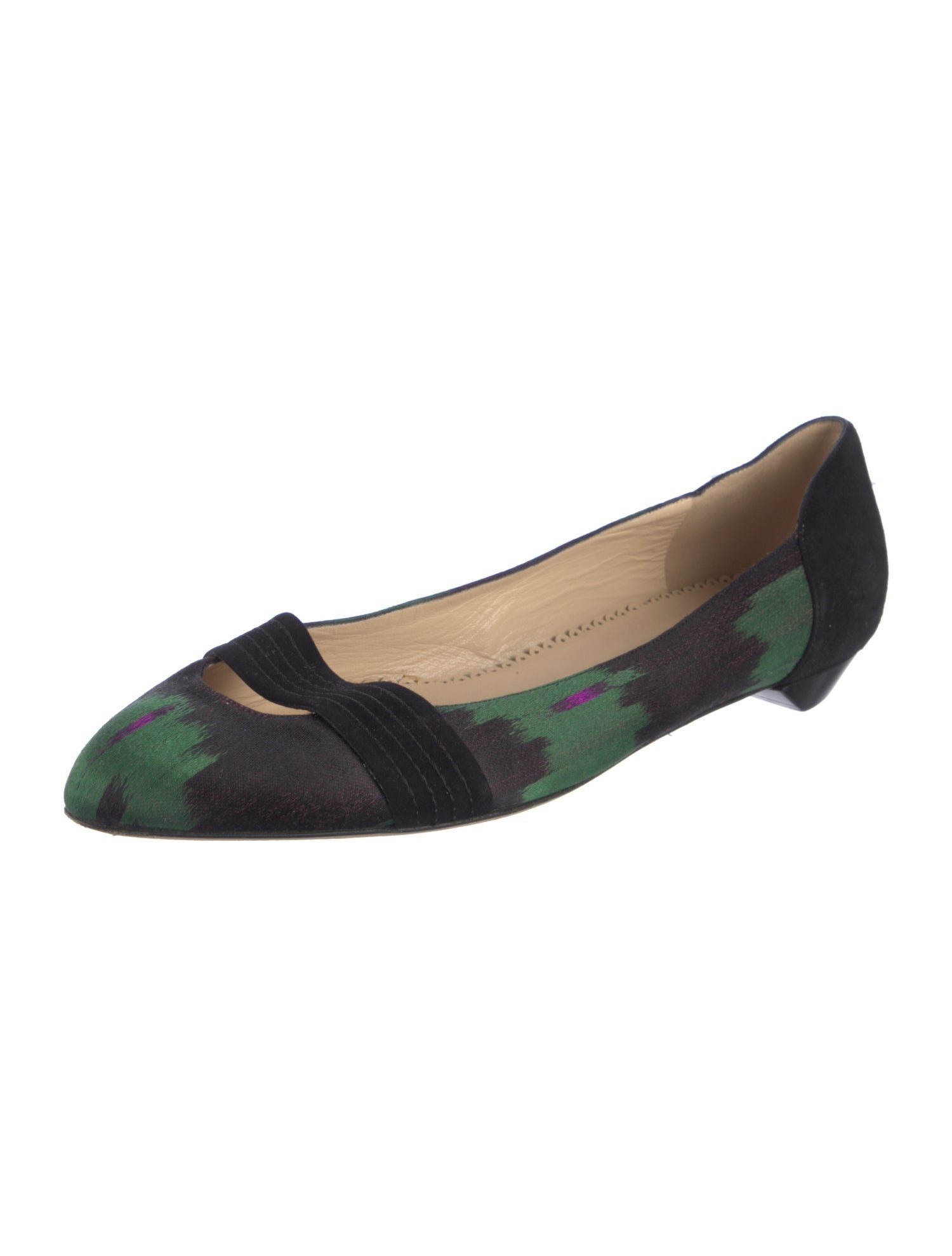 Oscar de la Renta Tie-Dye Print Flats