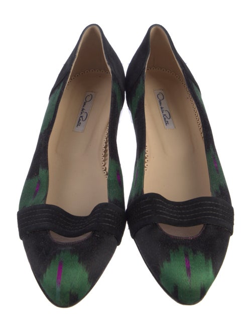 Oscar de la Renta Tie-Dye Print Flats