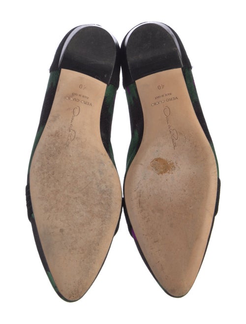 Oscar de la Renta Tie-Dye Print Flats