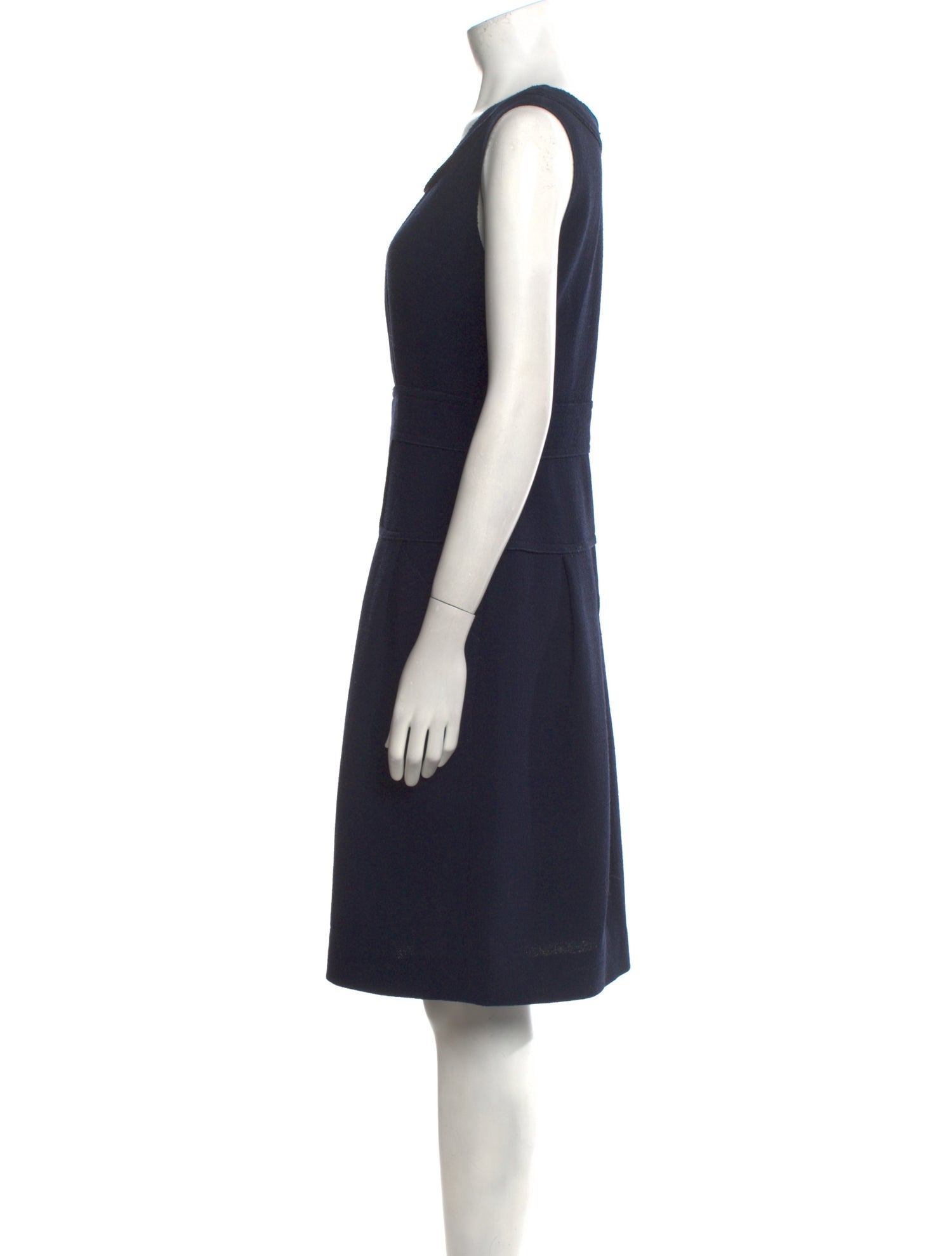 Oscar de la Renta Wool Knee-Length Dress