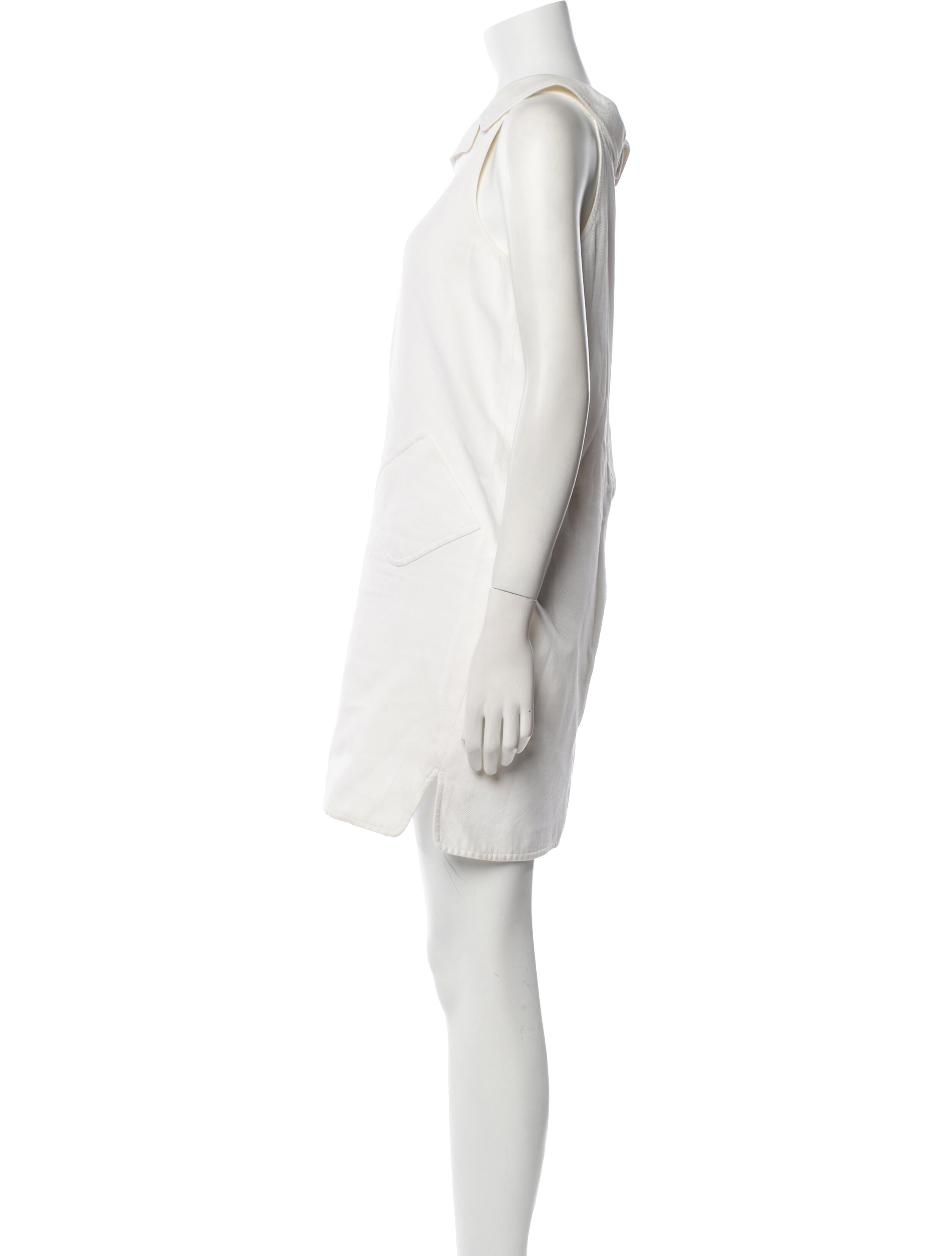 Oscar de la Renta Square Neckline Mini Dress