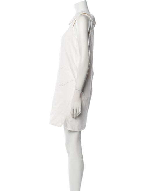 Oscar de la Renta Square Neckline Mini Dress